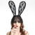 Catery Sexy Lace Bunny Ears Veil Headbands Black Cat Ear Headband Fashion Decorative Headpieces Women Halloween Masquerade Halloween Christmas Nightclubs Hair Accessories for Women and Girl