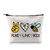 JXGZSO Beekeeper Gift Peace Love Bees Cosmetic Bag Honey Bee Toiletry Bag Bee Organizer Makeup Bag