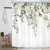 Cinbloo Sage Green Eucalyptus Leaves Shower Curtain 60Wx72H Rustic Watercolor Plant Floral Spring Bathroom Curtain Nature Country Botanical Bath Curtain Fabric Bathroom Accessories Decor with 12 Hook