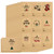 Christmas Gift Tags Stickers 99 Pcs Christmas Name Tag Stickers Adhesive Kraft Paper Holiday Tags with 9 Different Designs Christmas Tags to from Labels for Christmas Presents Decorations Party
