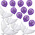 20 Pieces Purple Memorial Balloons Funeral Remembrance Balloons and 41.3 Inch Peace Dove Balloons for Release in Sky,Condolence, Funeral, Anniversary, Memorial Services