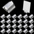 YHNTGB 120 PCS Plastic Game Card Stands Blank Game Board Markers Game Card Holder Playing Card Holders Board Game Pieces Stands for Board Game Markers Party Favor (Transparent)