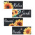 4 Pieces Bathroom Decor Relax Soak Unwind Breathe Wall Art Wooden Hanging Signs Pediments Sunflower Farmhouse Wall Decor for Home Laundry Restroom Spa Room