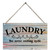 Laundry Room Hanging Sign, Laundry the Never Ending Cycle Rustic Wood Plaque Signs Wall Door Hanging for Farmhouse Laundry Room Bathroom Decor 11.8 x 5.9 Inches(J623)