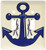 3dRose lsp_47900_2 Navy Blue Anchor n Nautical Knots Toggle Switch