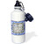 3dRose wb_66286_1"Zodiac Series Metal Gemini Look Art" Sports Water Bottle, 21 oz, White