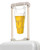 raynature Luggage Cup Holder for Suitcases Attachment, Travel Accessory Essentials for people who travel, Unique Chain Design-Free Hand Drink Caddy, Traveller Must Haves (White)