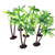 Veemoon 12Pcs Artificial Palm Tree Miniature Palm Tree Model Aquarium Plants Ornament Micro Landscape Scenery Model