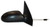 TYC 2590011 Ford Focus Passenger Side Manual Remote Replacement Mirror