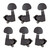 WHYATT 6pcs (3L3R) Closed Guitar Tuning Pegs String Tuners ioshine Heads Knobs Tuning Keys for Folk Acoustic/Electric Guitar
