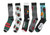 Star Wars Boba Fett The Mandalorian Profile Logos Crew Socks 5 Pair Pack