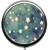 Eareeco Star Round Pill Case / Box Case- Three-Compartment, Silver