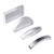 ULTECHNOVO 4pcs Optical Lens Set Triangle Optical Lens Optical Crystal Cube Tool Toys Physics Optical Frames Optical Crystal Photography Prism Rectangular Lens Props Semicircle Glass