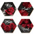 4 Pcs Red Bathroom Wall Decors Flower Wood Relax Soak Unwind Breathe Wall Art Bathroom Sign Hanging Rose Wooden Sign for Living Room Laundry Bathroom Spa Washroom (Red Rose)