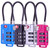 TSA Approved Cable Luggage Locks, Re-settable Combination with Alloy Body