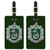 Harry Potter Slytherin Painted Crest Luggage ID Tags Carry-On Cards - Set of 2