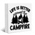 YYDS Camping Decor Campfire Accessories Camper Decor RV Decor Garage Decor Farmhouse Rustic Camping Sign for Home Shelf Table Decoration Trailer Camper Gifts Wooden Box