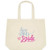 Here Comes the Bride Wedding Bride Tote Bag (large-white)