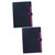 MAGICLULU 2pcs File Folder with Snap Closure Expandable Folders Paper Folder Accordion Folder Expanding File Folder Expandable File Folders Wallet Pocket A4