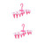 NOLITOY 2pcs Plastic Clothes Hanger Plastic Hangers Clip Hangers Drying Drip Hanger Clip and Drip Hanger Laundry Drying Rack Laundry Hanger Hanging Drying Rack Coat Hanger drip Rack fold