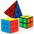 STEAM Life Speed Cube Set 3 Pack Magic Cube - Includes Speed Cubes 3x3, 2x2 Speed Cube, Pyramid Cube - Smoothly Puzzle Cube Collection for Kids Teens & Adults