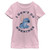 Disney Lilo Stitch Mornings Girl's Solid Crew Tee, Light Pink, Large