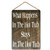 Hot Tub Rules Sign - What Happens in The Hot Tub Stays in The Hot Tub - Painted Wood Signs - 8x12 in / 20x30 cm