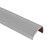uxcell 1Pcs Stair Nosing, Vinyl Stair Edge Protector, Anti Slip Step Trim for Stair Edging, Stair Edge Trim, Outdoor Indoor Steps, Easy to Install, 3.3Ft, Grey
