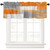 Valance Curtain for Kitchen, Burnt Orange and Grey Modern Art Artwork Fall Window Valance for Living Room Scroll,Rod Pocket Valances for Bedroom Decor,Window Treatment Valance 1 Panel 18" x 54"