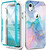 Turquiase Compatible for iPhone XR Case Built with Screen Protector, Lightweight and Stylish Full Body Shockproof Protective Rugged TPU Case for Apple iPhone XR 6.1 inch