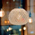 GANAZONO bamboo lampshade floor lamp shade wicker chandelier cover rustic hanging light fixture ceiling lamp shade rattan pendant lamp shade ceiling light fixture Bamboo weaving Simple