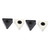 ERINGOGO 4 Pcs Interview Mic Logo Microphone Flag Interview Logo Cube Injection Molding Square Cube Microphone Square Cube Mic Logo Stand Interview Logo Stand Prop Handheld Protector