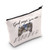 LEVLO Funny Wolf Cosmetic Make Up Bag Gift For Wolves Lover God Says You Are Unique Psalm Special Make Up Zipper Pouch Bag (God Says Wolf)