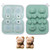 Eforcase Silicone Ice Cube Molds for Bear,Ice Cube Trays Mold to Make Lovely 3D DIY Drink Ice Coffee Juice Cocktail, Reusable Ice Mold, DIY Ice Cube Molds for Whiskey, Cocktails, Drinks
