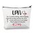CMNIM LPN Licensed Practical Nurse Gifts Makeup Bag LPN Nurse Gifts Cosmetic Bag LPN Nursing Gifts Graduation Gifts (LPN Nurse Makeup Bag White)