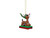 Department 56 Rudolph The Red-Nosed Reindeer Riding a Sled Hanging Ornament, 2.95 Inch, Multicolor