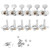 Guitar Tuning Pegs 6+6 Acoustic Guitar Tuning Pegs Machine Head Tuners Guitar String Tuning Pegs Machine Knobs Tuning Keys for Electric or Acoustic Guitar