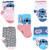 Disney Lilo and Stitch 5 Pair Pack Set Novelty Character Crew Socks for Girls, White, Medium