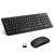 Wireless Keyboard and Mouse Combo, Compact Quiet Wireless Keyboard and Mouse Set 2.4G Ultra-Thin Sleek Design for Windows, Computer, Desktop, PC, Notebook, Laptop (Black01)
