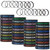 CYCLUSIVE-Jesus Loves You Silicone Wristbands Colorful Rubber Bracelets Motivational Rubber Wristbands Christian Bracelets Silicone Inspirational Bracelet for Men Women Party Favors (Black) CYCLUSIVE-Jesus Loves You Silicone Wristbands Colorful Rubber Bracelets Motivational Rubber Wristbands Christian Bracelets Silicone Inspirational Bracelet for Men Women Party Favors (Black)