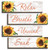 HIWERAN 4 Pcs Wooden Sunflower Bathroom Wall Decor Sign, Relax Soak Unwind Breathe Wood Sign, Rustic Wooden Sunflower Signs Hanging Wall Decor for Home Spa Laundry Room Bathroom(White)-12
