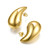 Hothink Earring Dupes Chunky Gold Hoop Earrings for Women Lightweight Waterdrop Hollow Earrings Hypoallergenic 18K Gold Plated Fashion Jewelry for Women Girls