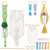 INFUNLY 6Set DIY Macrame Kit All in One Macrame Kits for Adults Beginners Macrame Hanging Charms for Decoration Easy Macrame Kits Macrame Wall Hanging Ornaments with Instruction for Macrame Starters