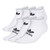 adidas Originals Women's Trefoil Superlite No Show Socks (6-Pair), White/Black/Ss, Medium