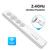 Lefant F0 Wireless Presentation Clicker with Red Laser Pointer 2.4GHz Remote Control Presenter for Powerpoint Keynote Prezi-White