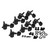 VICASKY Ukulele Tuner Acoustic Guitar Tuner Guitar Tuning Keys Guitar Pegs 6r Tuners Locking Guitar Tuners Black Guitar Tuning Machine Ukelele Tuner Tuning Pegs 8r Nose Electric Guitar