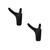 Cabilock 2Pcs Bull Clothes Hook Towel Hook Hanging Hooks Metal Hook hat Hooks Black Clothes Hangers zinc Alloy Hanger Bag Hanger Modeling Towel Rack Decorate Coat Hanger Coat Hook