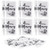 60 Pack Funeral Facial Tissues in Loving Memory Pocket Tissues Bulk Travel Tissues Funeral Favors Small Individual Tissue Packs for Funeral, Memorial, Celebration of Life, 3.54 x 4.72 Inches