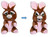 Feisty Pets Vicky Vicious Plush Stuffed Bunny
