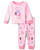 The Children's Place Baby Girls' and Toddler Long Sleeve Top and Pants Snug Fit 100% Cotton 2 Piece Pajama Set, Daddy's Princess Pink, 4T